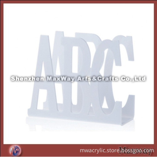 White Ingenious Plexiglass Polished Brochure/Leaflet/Document Display Holder/Stand